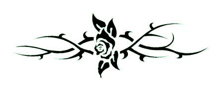 tatouage tribal fleur