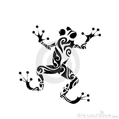 tatouage tribal grenouille
