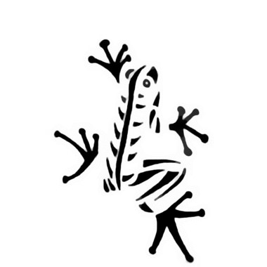 tatouage tribal grenouille