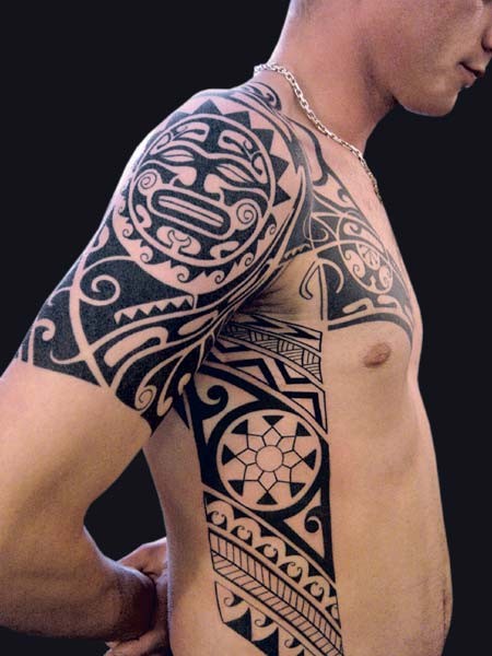tatouage tribal guerrier