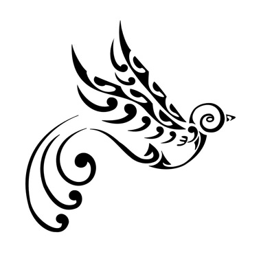 tatouage tribal oiseau