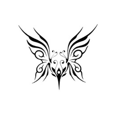 tatouage tribal papillon