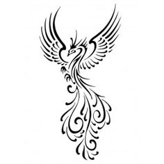 Tatouage tribal phoenix