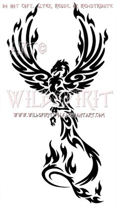 tatouage tribal phoenix
