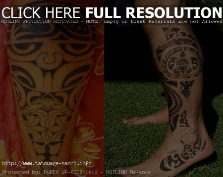 tatouage tribal pour mollet