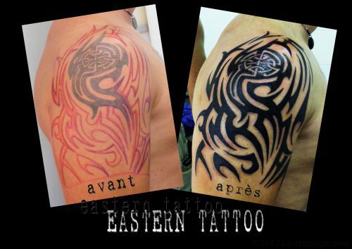tatouage tribal recouvrement