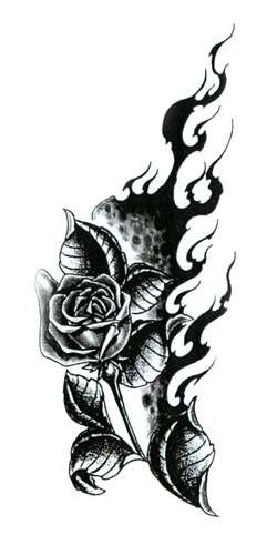 tatouage tribal rose