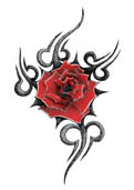 tatouage tribal rose
