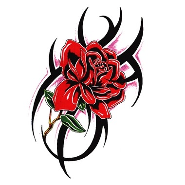 tatouage tribal rose