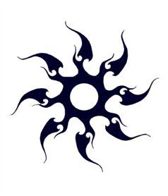 tatouage tribal soleil