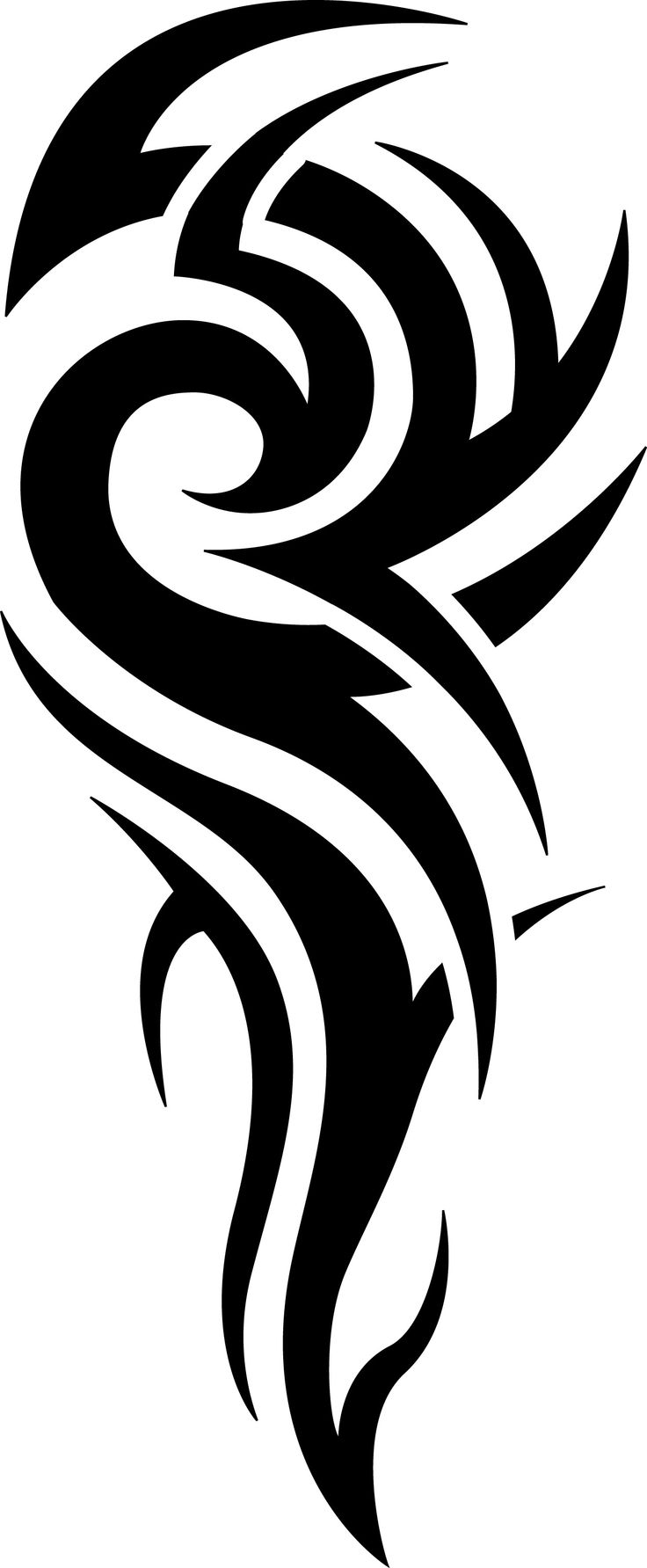 tatouage tribal vertical