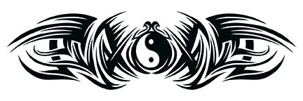 tatouage tribal ying yang