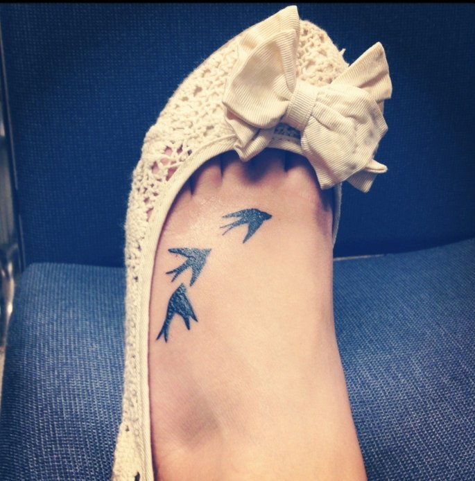 tatouage trois hirondelles