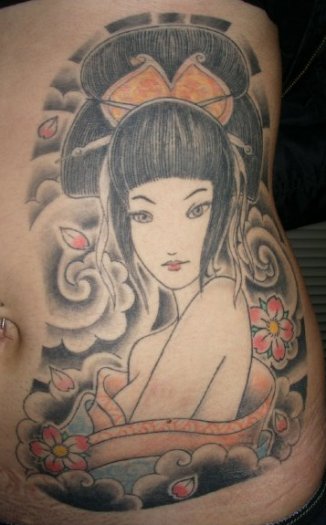 tatouage visage japonais