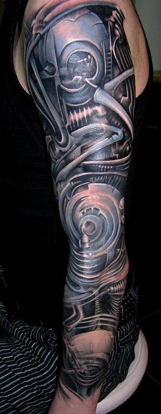 tattoo biomecanique bras
