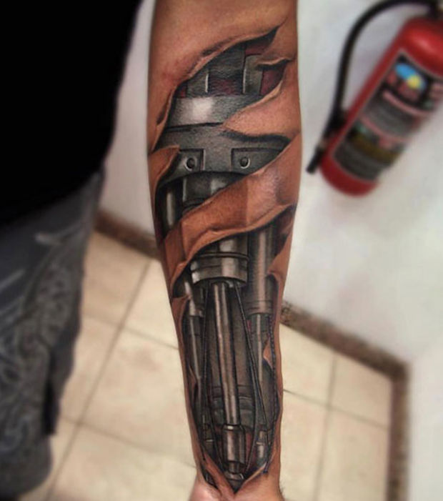 tattoo biomecanique mollet