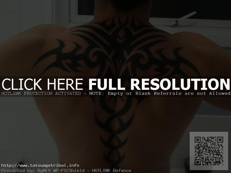 tattoo dos homme tribal