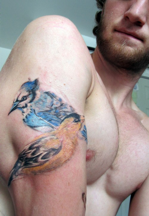 tattoo oiseau homme