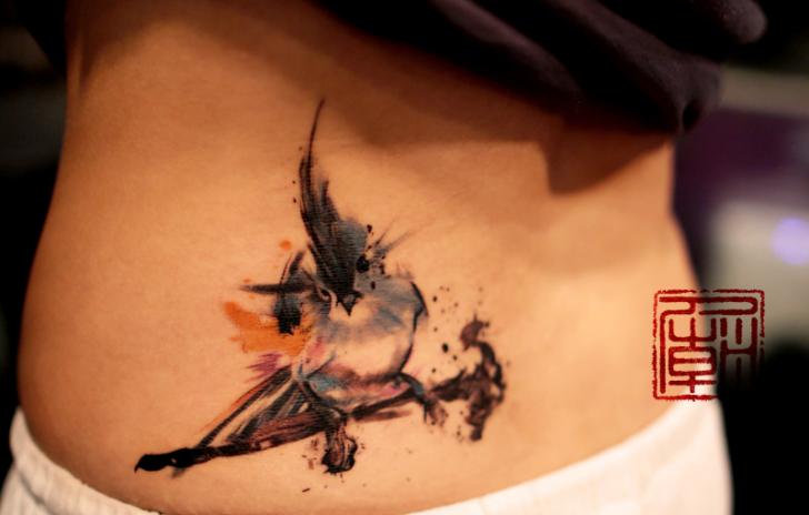tattoo oiseau inseparable