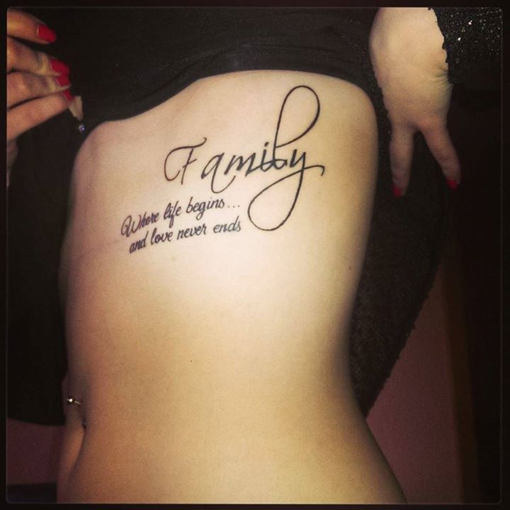 tattoo phrases famille
