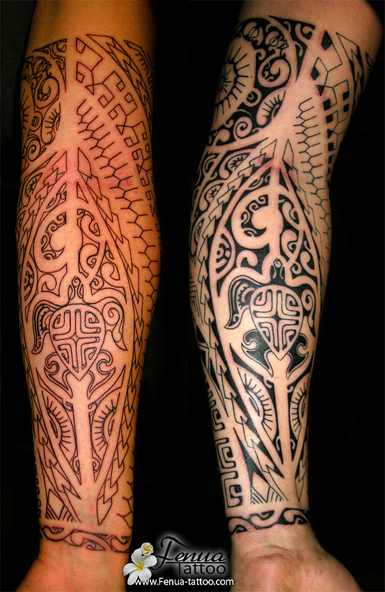tattoo polynésien avant bras