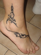 tattoo tribal cheville