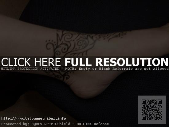 tattoo tribal cheville bracelet